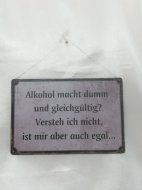 Schild Alkohol    7,90 €